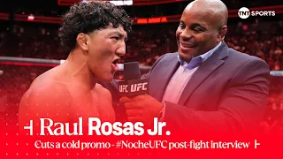 Raúl Rosas Jr. just cut a mean promo after bouncing back in style! 🇲🇽 #NocheUFC post-fight interview