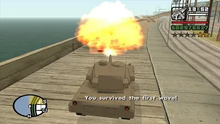 Turf Wars (Gang Wars) with a Rhino Tank - GTA San Andreas