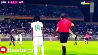 لاعب عراقي يتلقى خبر وفاة والدته أثناء مشاركته مع منتخب بلاده في مباراة ودية أمام الأرجنتين.. #شاهد