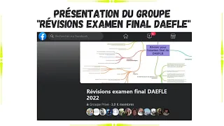 Présentation du groupe "Révisions examen finale DAEFLE"