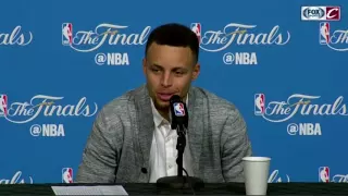 Steph Curry on throwing his mouthpiece at a fan, and getting ejected. NBA Finals Game 6