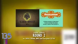 Snee-Oosh Inc. and Nickelodeon (2004) Effects Round 2 vs D219, VE666, MFE and Everyone (2/18)