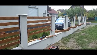Kerítés fa lécekkel (How to bulild a wood fence)