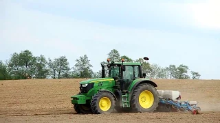 Uprawa i siew kukurydzy u Krzyśka 2017   John Deere 6150m, Ursus 1224 , Massey Fergusn