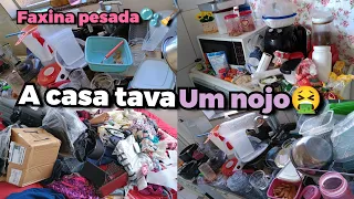 A CASA ESTAVA UM NOJO🤮/ FIZ UMA FAXINA PESADA🧹🫧/ DONA DE CASA 🏠👩‍❤️‍👨