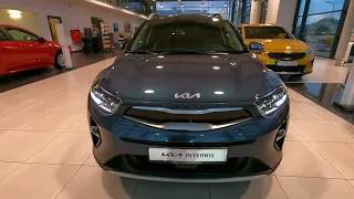 Kia Stonic 2022 [1.2 84KM] wersja L BusinessLine | Smoke Blue | Prezentacja PL | 4K