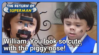 William, You look so cute with the piggy nose! (The Return of Superman) | KBS WORLD TV 210822