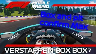Max Verstappen Box Box | F1 Mobile Racing 2021