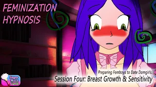 Feminization Hypnosis - Breast Growth and Nipple Sensitivity - Binaural Theta Femboy Reprogramming