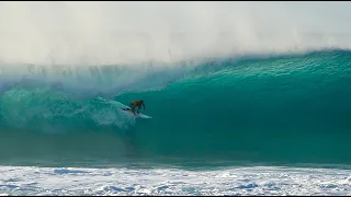 Balaram Stack and Noa Deane Surfing PIPELINE! Back to Back waves!