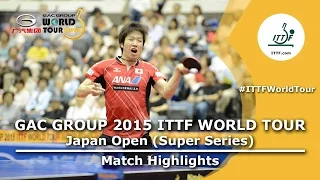 Japan Open 2015 Highlights: JOO Saehyuk vs MIZUTANI Jun (R 16)