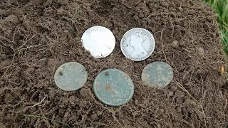 Amazing silver coin finds.