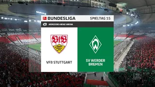 Fifa 23 vfb stuttgart sv werder bremen  Bundesliga Match Fifa 23 Gameplay PC Mercedes-Benz Arena