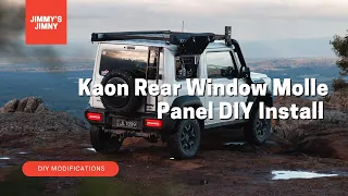 Kaon Rear Window Molle Panel Install | JB74 Suzuki Jimny