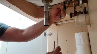 How to Install pop up drain & P-trap assembly.