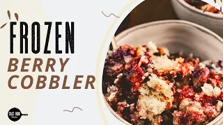 SIMPLE Breakfast Frozen Berry Cobbler - Dutch Oven Recipe