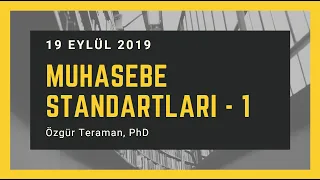 Canlı Yayın -  Muhasebe Standartları 1 - 19.09.2019