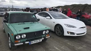 THE GOLDEN GUYS ARE SHOCKED! NUCLEAR turbo VAZ 2106 against EXPENSIVE FOREIGN CARS!