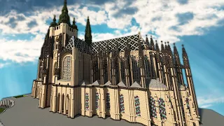 Medieval  Cathedral TIMELAPSE [Epic 4K Speedbuild ] St. Vitus Church #Cathedral