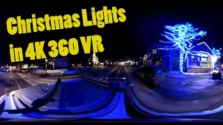 Christmas Lights Downtown Breckenridge 4K 360 VR