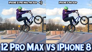 iPhone 12 Pro Max Camera VS iPhone 8 - 4K 60 FPS