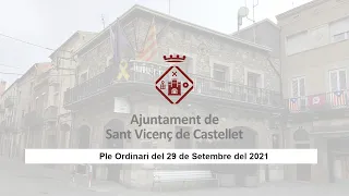 Ple Ordinari del 29 de Setembre de 2021