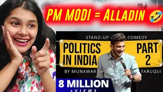 Munawar faruqui Reaction | Politics In India Part-2 | Munawar Faruqui Standup Comedy