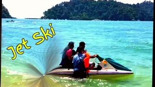 JET SKI ride in Pangkor [4K Video] | Banana boat ride - Malaysia living Tamil couple | Raj & Nivi