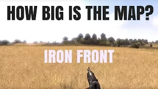 HOW BIG IS THE MAP in Iron Front: Liberation 1944 (Map 2)? Walk Across the Map