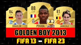 FIFA 24 | GOLDEN BOY 2013 FIFA EVOLUTION! FIFA 13 - FIFA 23!