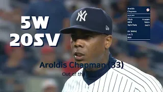 [July 21,24,27,28] Aroldis Chapman's pitches, MLB highlights, 2021