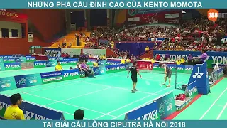 Những pha cầu hay của Kento Momota tại Hà Nội 2018