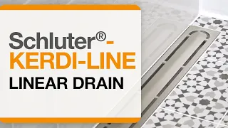 How to Install Schluter®-KERDI-LINE linear drain