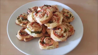 Puff Pastry Rolls With Salmon // easy & quick recipe