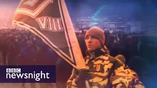 Ukraine: On patrol with the far-right National Militia - BBC Newsnight