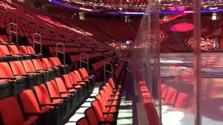 Little Caesars Arena front and last row views