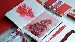 Как рисовать одним цветом? Монохромные скетчи масляными красками.