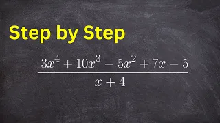 Long division algorithm Step by Step