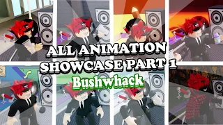 Funky Friday | Bushwhack But Every Turn a Difference Animations In Use [ALL ANIMATION SHOWCASE PT.1]