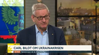 Så nära är vi ett krig – Carl Bildt om Ukraina-krisen | Nyhetsmorgon | TV4 & TV4 Play