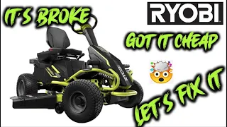 Ryobi riding mower repair