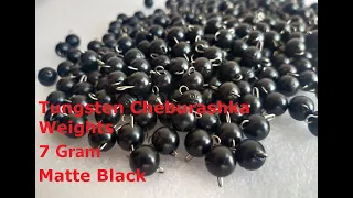 Tungsten Cheburashka Weights  7 gram  Matt Black