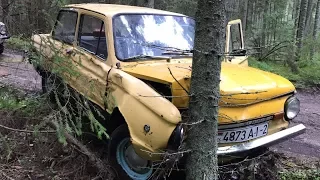 РАЗБИЛИ ЗАПОРОЖЕЦ .  ГРЯЗЬ ДЕРЕВО БЕЗДОРОЖЬЕ