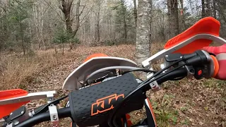 Single track on the all new KTM XC 300 TBI