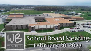 School Board Meeting - February 20, 2023