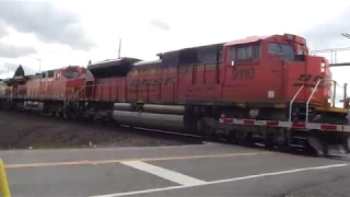 Kid Gets Busted for Throwing Rocks at Train (Coal train #73 (2/2))