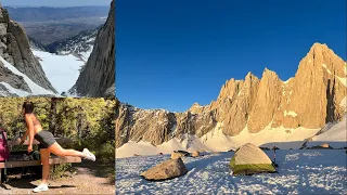 Solo climbing Mt. Whitney- Record of snow year- mountaineering route