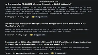 Latest   Dogecoin  (DOGE)   News Today - Last Week Crypto -crypto news-   cryptocurrency news