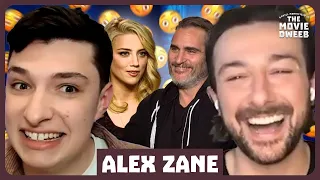 Alex Zane Tells Awkward Stories From Interviewing Joaquin Phoenix & Amber Heard 😳 | The Movie Dweeb