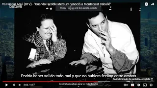 VA PASSAR AQUÍ (Btv) - "Cuando Freddie Mercury conoció a Montserrat Caballé"